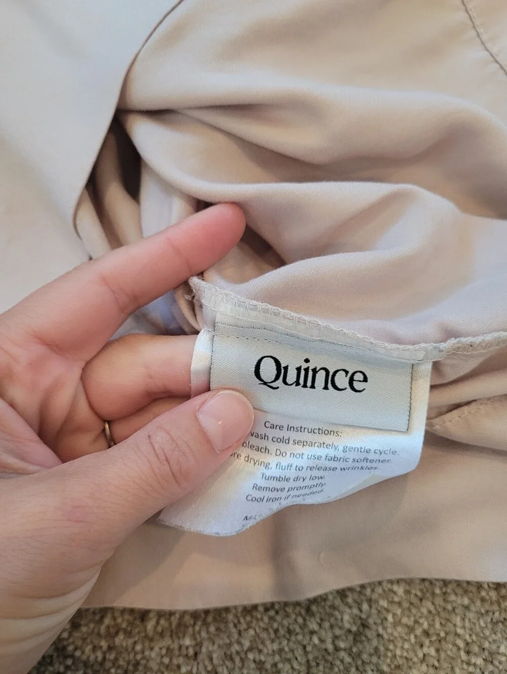Quince Bamboo Pink Standard Size Pillow Case